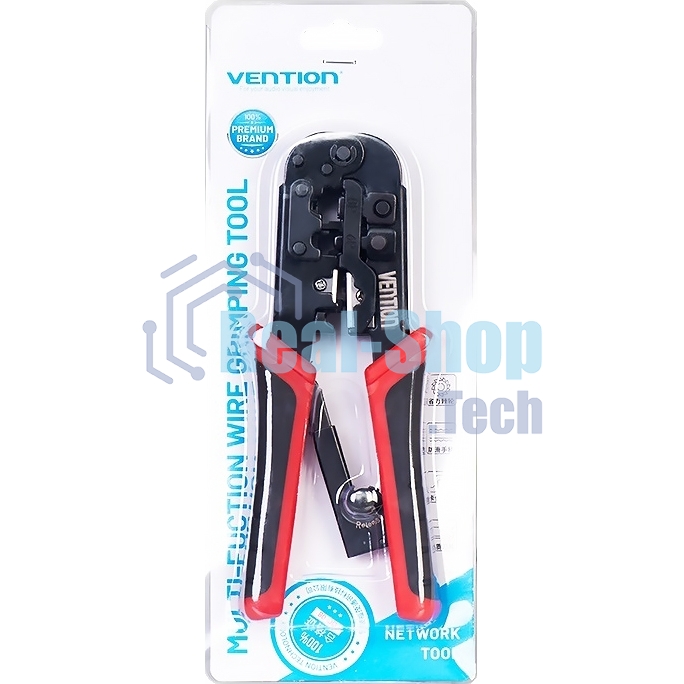 Обжимной инструмент Vention для витой пары с фиксатором RJ45/RJ12/RJ14/RJ11 (8p8c,6p6c,6p4c,6p2c)
