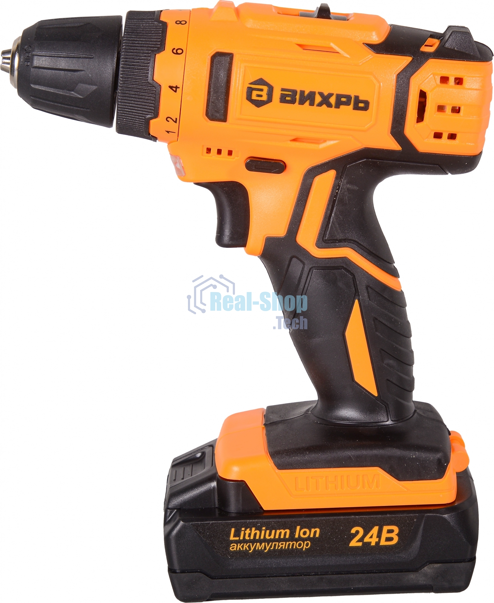 Дрель-шуруповерт аккумуляторная Вихрь ДА-24Л-2к 72/14/18, Аккумуляторная, 24В