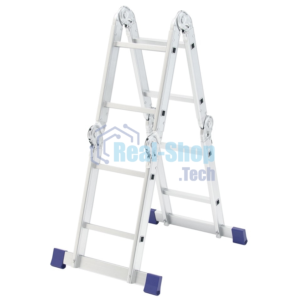 Лестница шарнирная алюминиевая Сибртех, 4х2