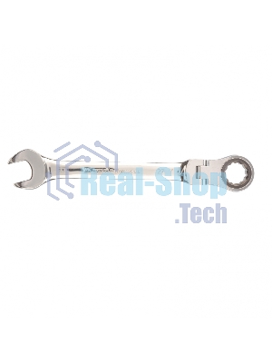 Ключ комбинированный трещоточный Matrix 27 мм, CrV, шарнирный, зерк.хром