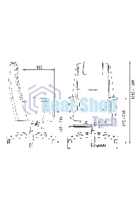 Кресло руководителя Бюрократ DUKE черный, кожа, крестовина металл/дерево