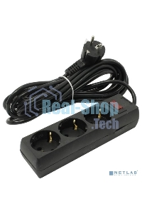 Сетевой фильтр ExeGate EX279352RUS EC-3-5B (3 розетки, 5 м, евровилка, черный)