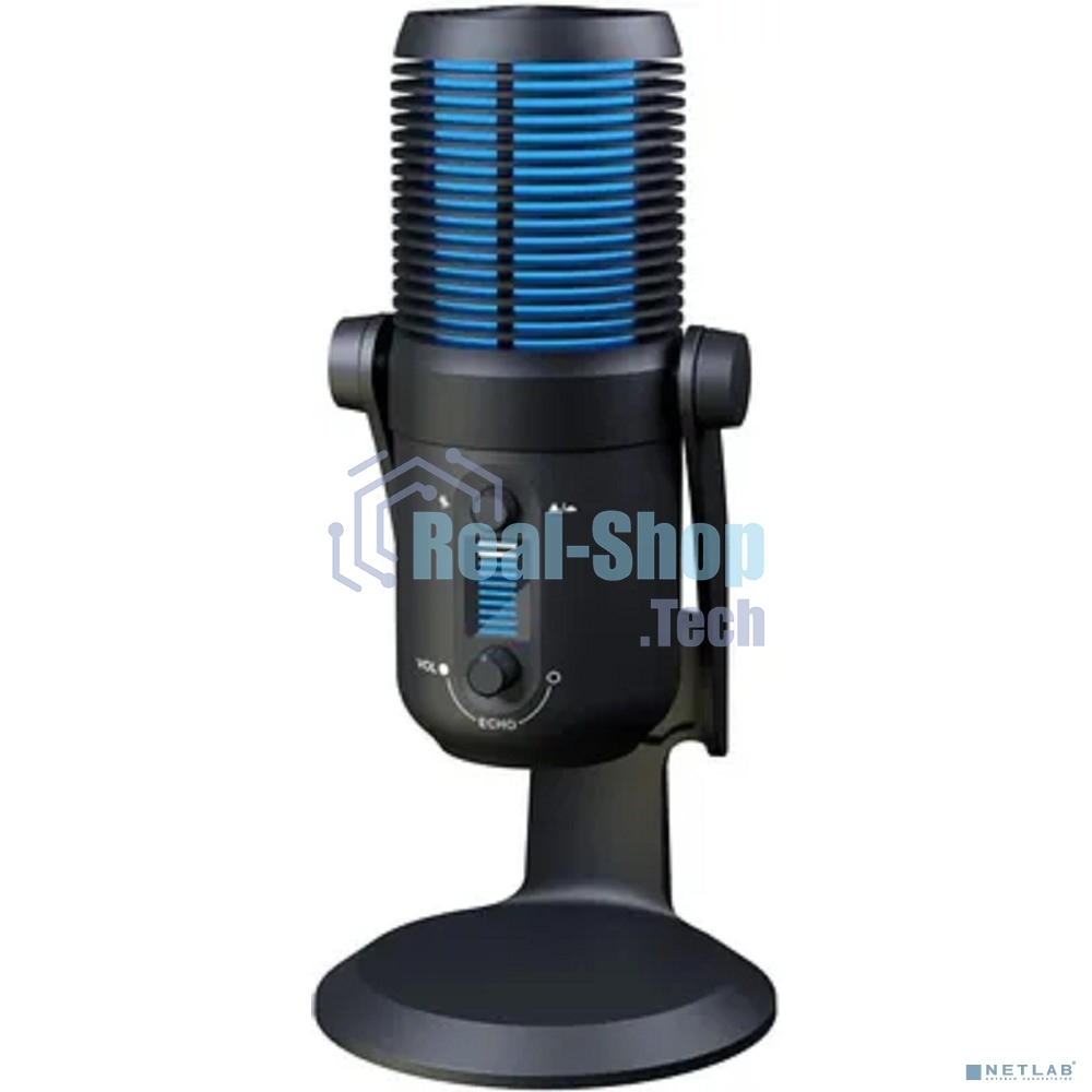 Микрофон проводной Оклик SM-400G 2м черный