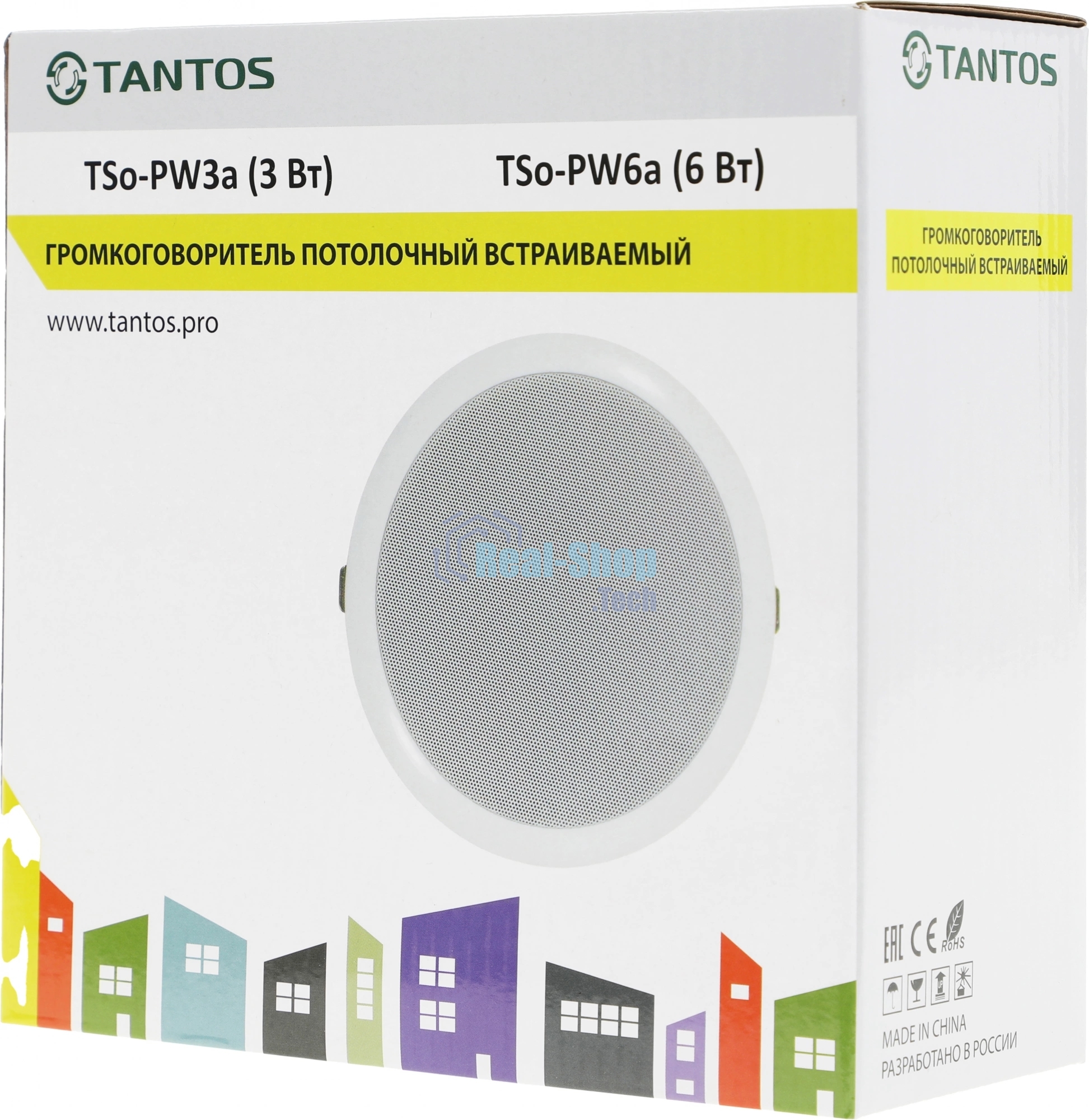 Громкоговоритель Tantos TSo-PW6a потолочный 6Вт белый (00-00026408)