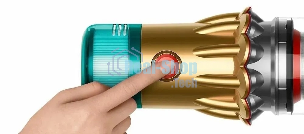 Пылесос вертикальный Dyson SV46 V12 Detect Slim Absolute золотистый/серебристый, питание от аккумулятора, 150 Вт, уборка сухая, пылесборник 0.35 л, работа от АКБ max 60 мин