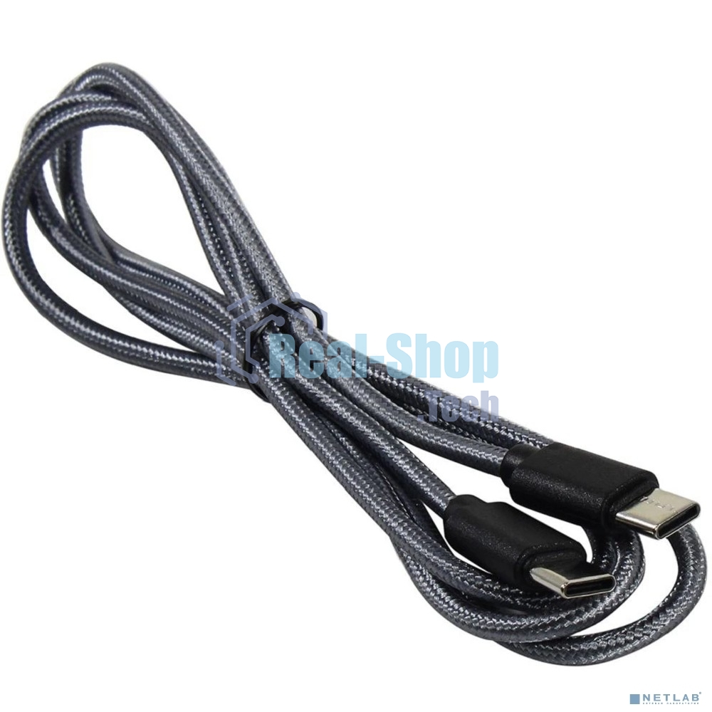 Кабель 5bites TC202-612G Type-C, CM-CM, 60W, 1.2M, серый