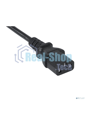 Шнур для блока питания Cabeus, IEC 320 C13, вилка IEC 60320 С14, 1.8 м, 10А, количество проводов и сечении 3x0,75 мм2, цвет: черный