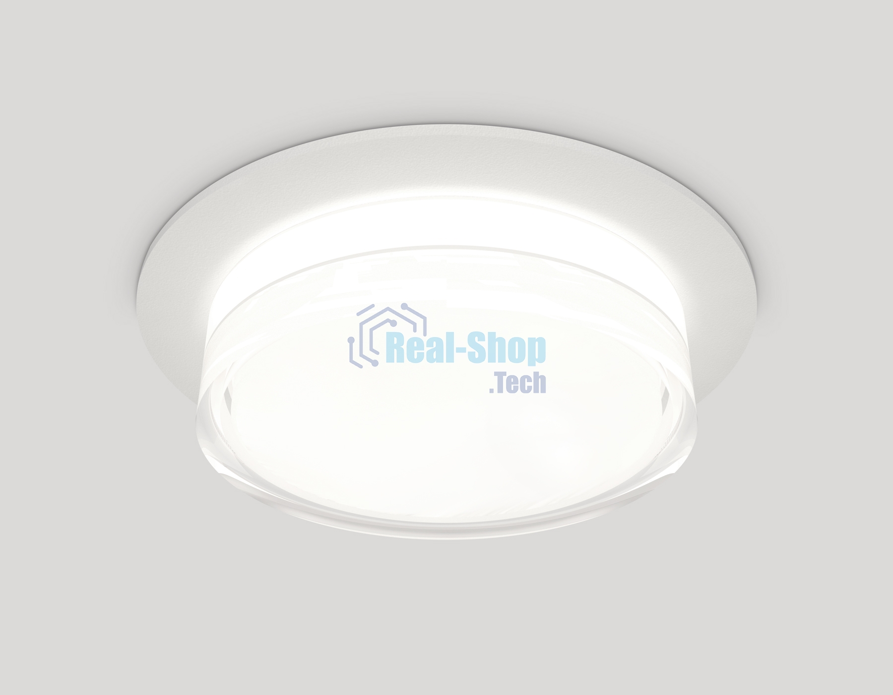Комплект встраиваемого светильника Ambrella light XC8050024 SWH/FR/CL белый песок/белый матовый/прозрачный GX53 (C8050, N8399)