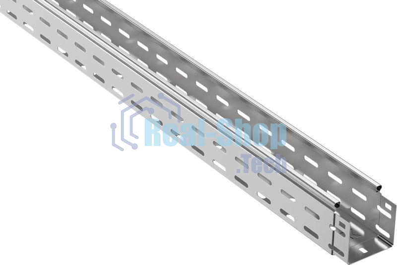 Лоток листовой перфорированный 100х80 L3000 сталь 0.7мм ИЭК CLP10-080-100-3