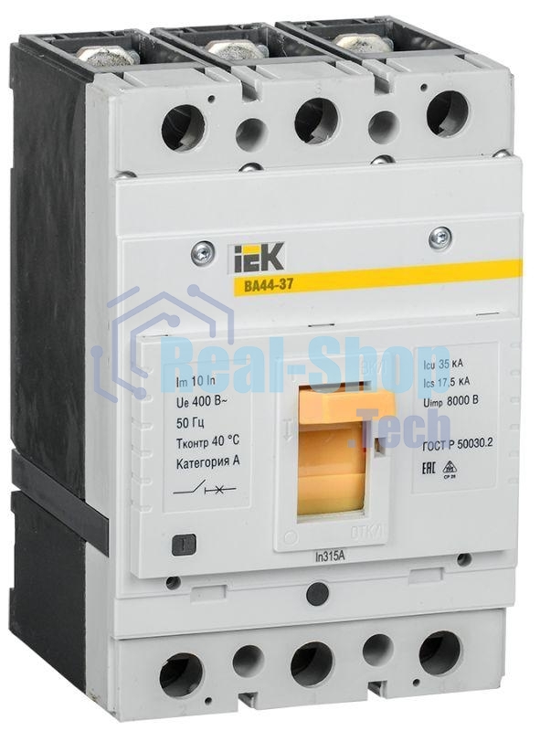 Выключатель автоматический 3п 315А 35кА ВА44-37 IEK SVA4410-3-0315-35