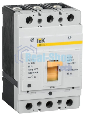 Выключатель автоматический 3п 315А 35кА ВА44-37 IEK SVA4410-3-0315-35