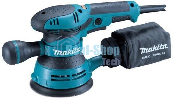 Эксцентриковая шлифовальная машина Makita BO5041 ЭШМ,300Вт,ф125мм,4000-12000об\м,ампл-2.8мм,1.4кг,кор,п\сборник,доп.рукоятка