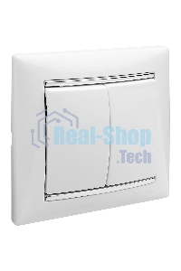 Выключатель Valena двойной выключатель/белый