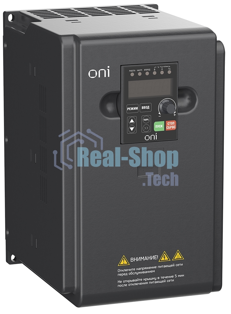 Преобразователь частоты A150 380В 3ф 7.5кВт 17А встроенный торм. модуль IEK ONI A150-33-75NT