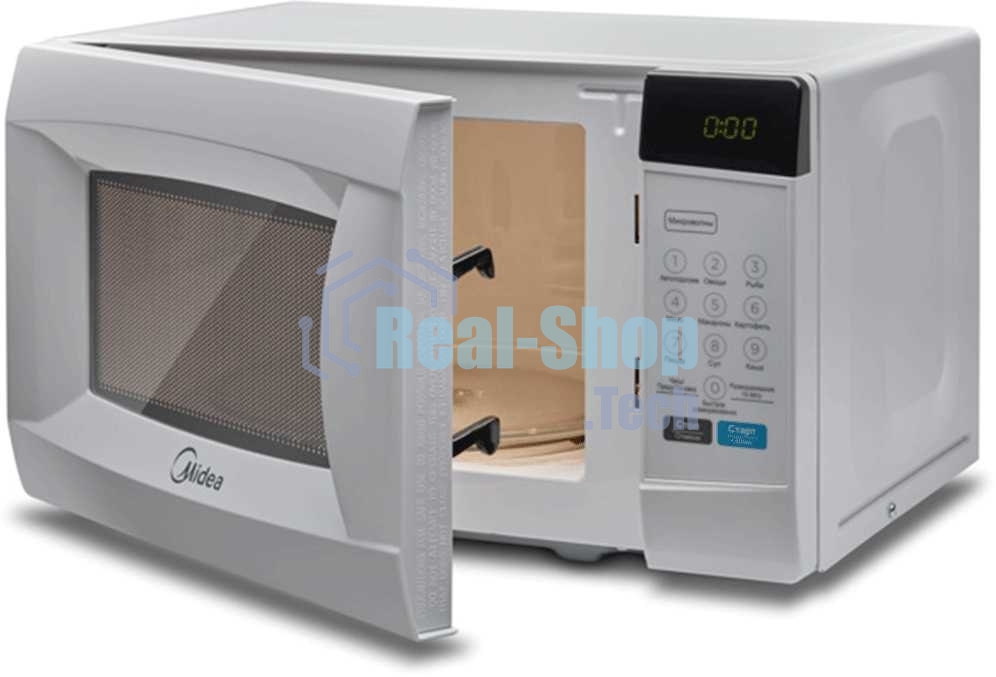 Микроволновая печь Midea EM720CKE белый, 20 л, 700 Вт, переключатели - сенсор