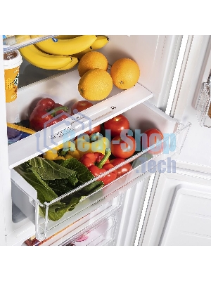 Холодильник Maunfeld MFF176SFW белый двухкамерный 187/75л морозилка снизу, ручная разморозка