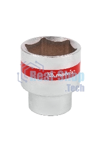 Головка Matrix торцевая 30мм 6-гранная crv под квадрат 1/2'' хромированная