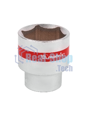 Головка Matrix торцевая 30мм 6-гранная crv под квадрат 1/2'' хромированная