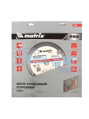 Диск алмазный Matrix ф350 х 25,4 мм, 