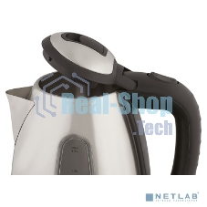 Чайник электрический Scarlett SC-EK21S88 1.8 л, 2200 Вт, черный/серебристый (корпус: нержавеющая сталь)