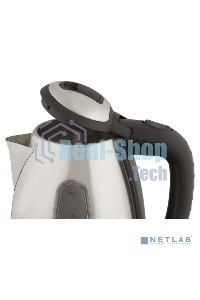 Чайник электрический Scarlett SC-EK21S88 1.8л. 2200Вт черный/серебристый (корпус: нержавеющая сталь)