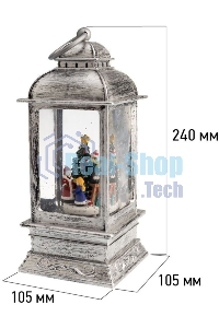 Декоративный фонарь Neon-night с эффектом снегопада и подсветкой 