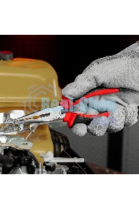 Длинногубцы прямые Matrix, 160 мм, хром-ванадий, двухкомпонентные рукоятки