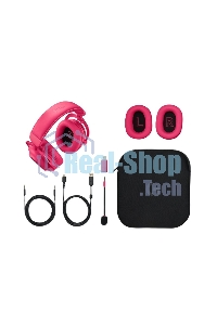 Гарнитура беспроводная/проводная игровая Logitech G Pro X 2 Wireless, розовый 981-001275