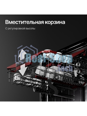 Встраиваемая посудомоечная машина Kuppersberg GIM 6092, High-Tech, 60 см, 15 комплектов, 7 программ, 3 корзины, конденсационная сушка, луч на полу, полная защита от протечек, индикатор отсутствия соли и ополаскивателя, отображение времени мытья, кнопочное управление, инверторный мотор, автоматическое открывание двери, LED подсветка, самодиагностика неисправностей, защита от детей, уровень шума 42 дб, энергоэффективность А+++