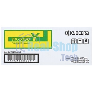 Картридж лазерный Kyocera TK-5150Y (1T02NSANL0) желтый для Kyocera P6035cdn/M6035cidn/M6535cidn 10000 стр.
