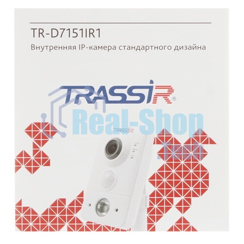 Камера видеонаблюдения IP Trassir TR-D7151IR1 1.4-1.4мм корп.:белый
