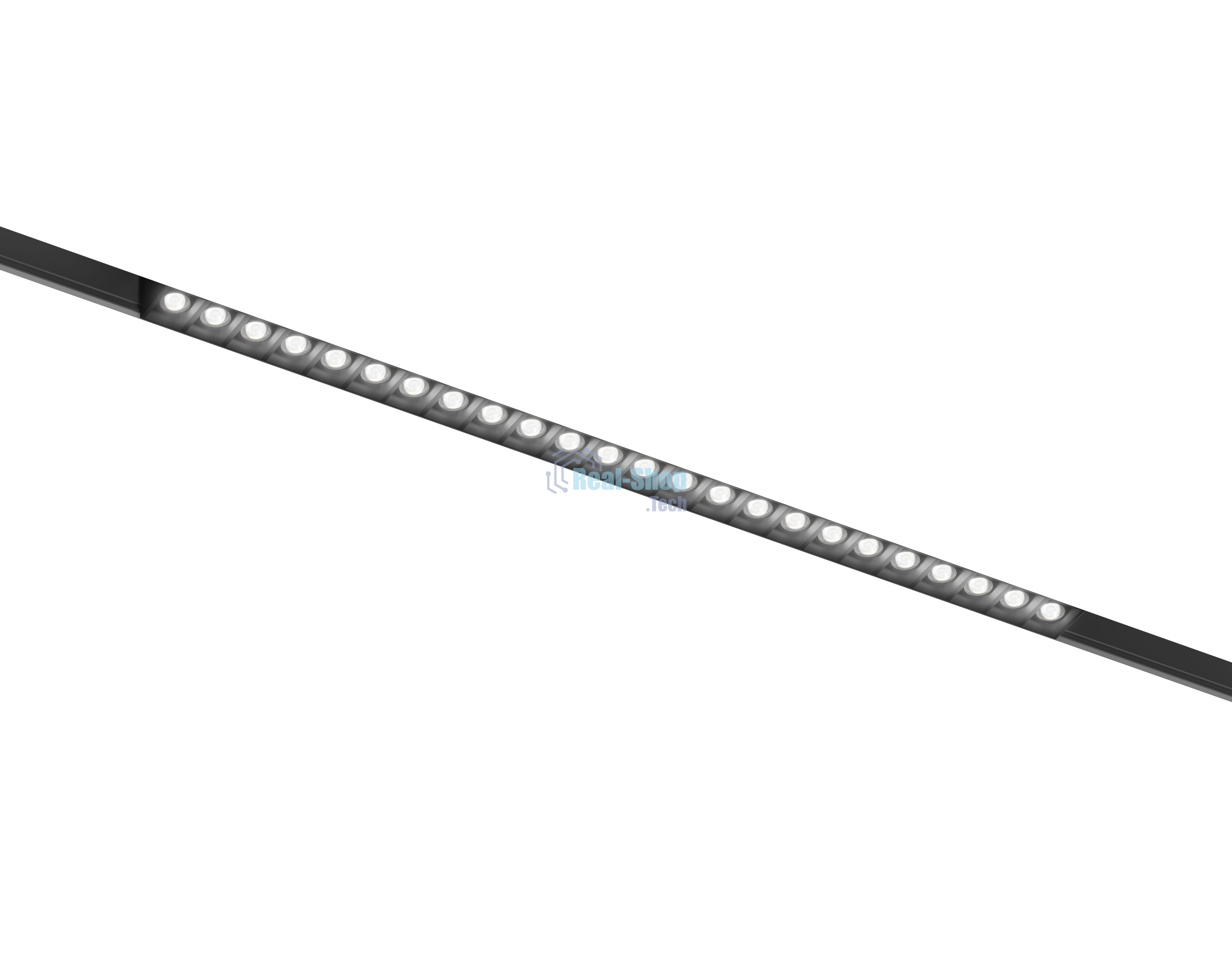 Трековый линейный светильник Ambrella light GL4515 BK черный IP20 24W 3CCT 3000-6000K SMART 48V 24° 435*22*25