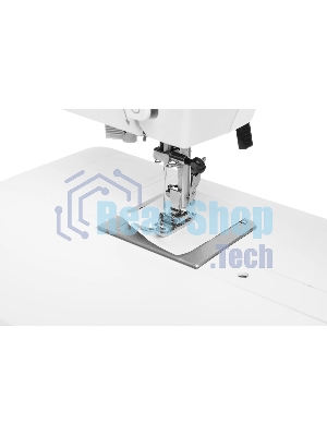 Швейная машина Janome 1522RD белый/красный, электромеханическая, вертикальный качающийся, 25 операций, петля автомат