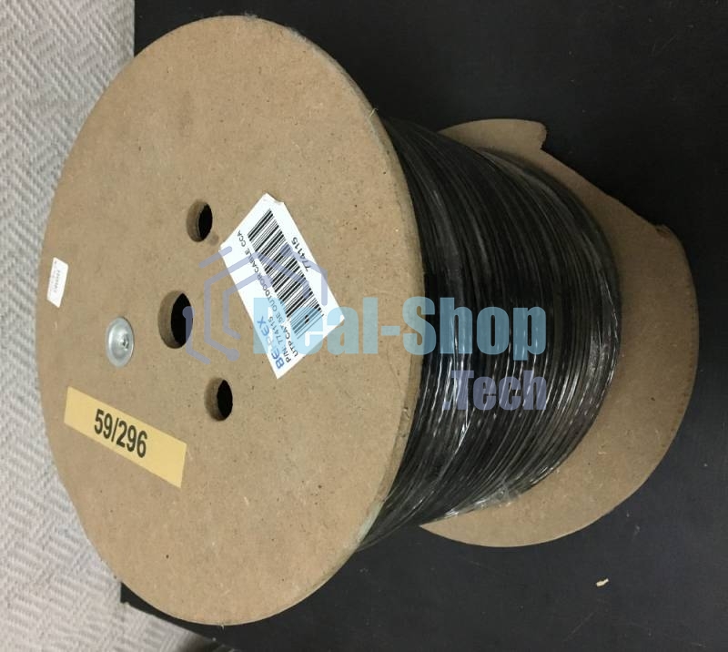 Кабель сетевой UTP 4 пары cat5E solid 0.50мм CCA 305м черный outdoor