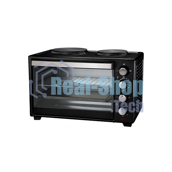 Мини-печь Великие реки Днепр-1, черный, 3200 Вт, 30 л, 2 конфорки