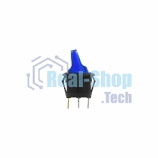 Выключатель клавишный Rexant круглый 250V 6А (3с) ON-OFF синий