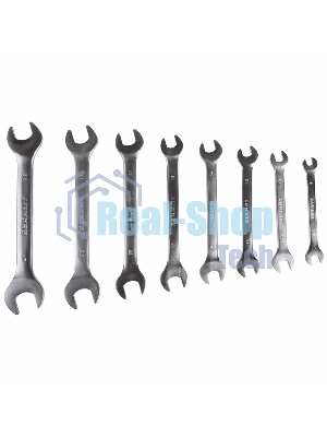 Набор ключей рожковых Rexant (8-24 мм), 8 шт., CrV, зеркальное хромирование