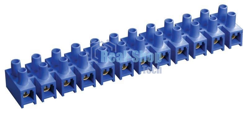 Зажим винтовой IEK ЗВИ-5 н/г 1.5-4.0 кв.мм 12 пар син. IEK UZV6-005-04