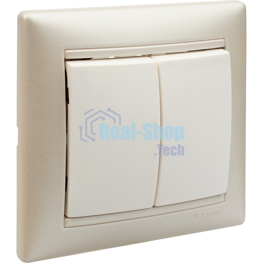 Выключатель Valena двойной выключатель/белый