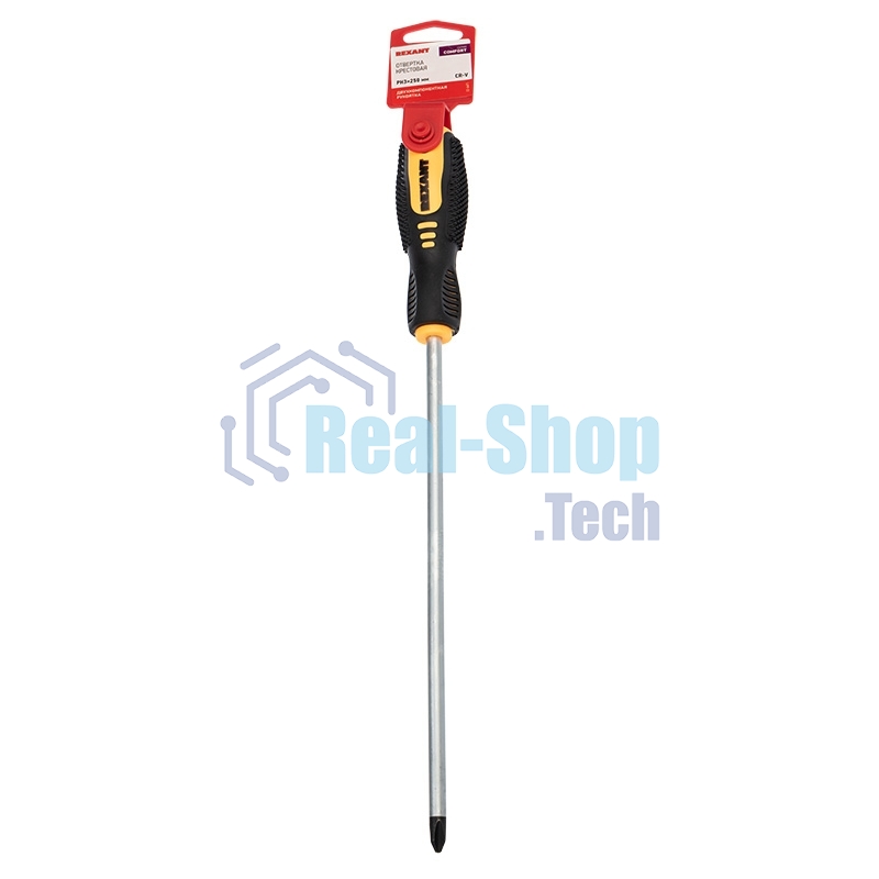Отвертка крестовая Rexant PH 3х250 мм, двухкомпонентная рукоятка