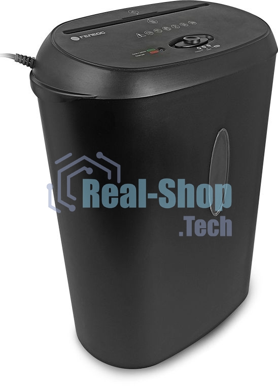 Шредер ГЕЛЕОС УМ24-4, DIN P-4 (4 ур-нь секр.), фрагмент 3,9х38мм, 17 лист (70г/м2), CD/пл.карты/скрепки/скобы, 24 литра