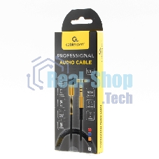 Кабель Cablexpert аудио 90˚ спиральный CCAB-02-35MMLC-1.8MB. 3.5 Jack (M)/3.5 Jack (M), черный, 1.8м, блистер