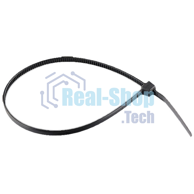 Хомуты Сибртех, 200 х 3,6 мм, пластиковые, черные, 100 шт. 45555