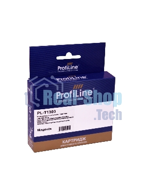 Картридж струйный ProfiLine PL-T1303 для принтеров Epson Stylus SX525WD/SX535WD/SX620/Office B42WD/BX525/BX535/BX625FWD/BX635FWD/BX925/BX935/WorkForce 525/630/3010/3520DWF/3530/3540/7015/7515/7525 с чернилами Magenta 10,1 мл
