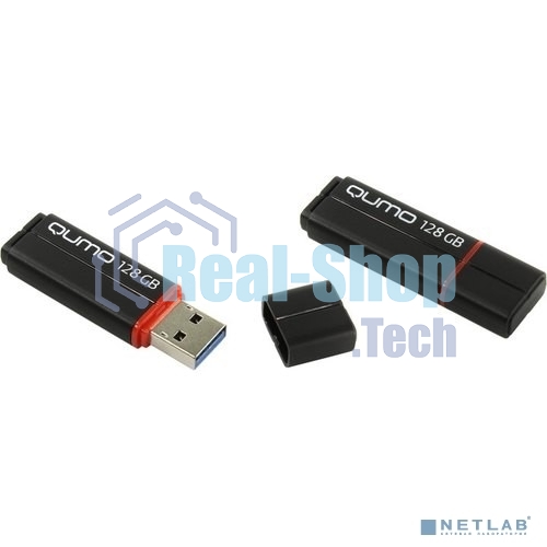 Флешка USB QUMO 128Gb SPEEDSTER 3.0 BLACK, цвет корпуса черный (QM128GUD3-SP-black)