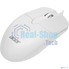Мышь проводная Acer OMW300 белый, 1200 dpi, USB, кнопки - 3