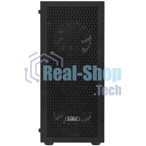 Корпус без блока питания PCCOOLER MA100 MESH BK, Mesh Mid Tower, черный, TG, 0.4 SPCC, 3x120мм ARGb ATX, mATX, mITX 160/310/180мм 2x2.5