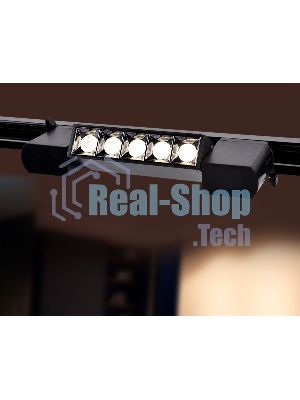 Трековый однофазный светодиодный светильник Ambrella light GL6688 BK черный LED 6W 4200K 24°