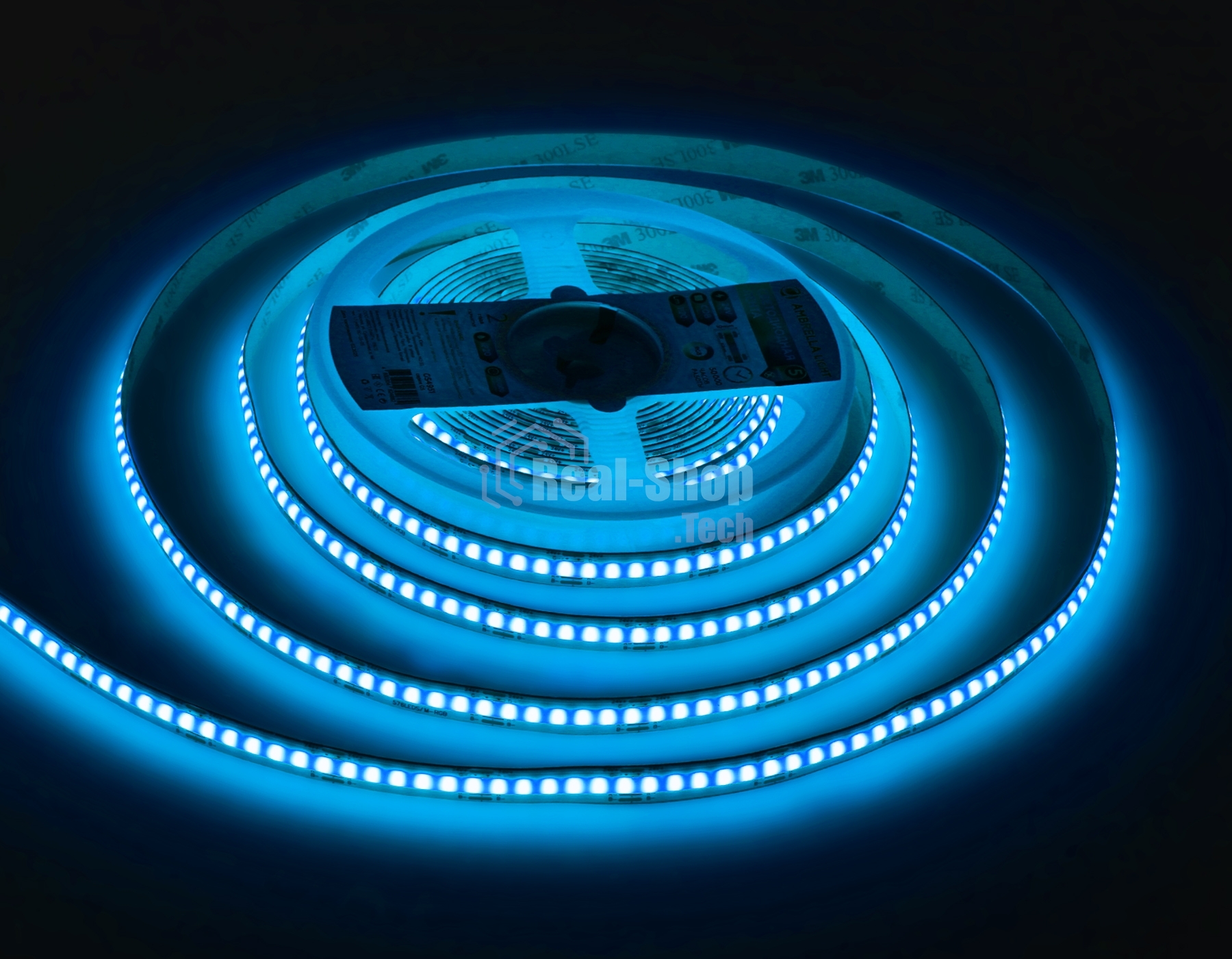 Светодиодная лента Ambrella light GS4951 COB 576Led/ 14W m/ 24V IP20 RGB/ 5m*10mm*3mm (4 конт.)