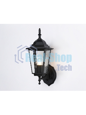 Уличный настенный светильник Ambrella light ST2010 BK/CL черный/прозрачный IP54 E27 max 40W 360*150*210